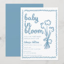 Search for in bloom baby boy shower invitations Floral