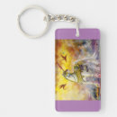 Search for fantasy rectangular key rings Unicorn