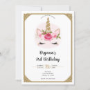 Search for floral unicorn invitations 1st