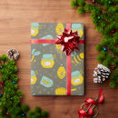Search for christmas bee wrapping paper Gold