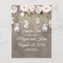 Search for mason jar save the dates Barn