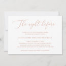 Search for rose gold rehearsal dinner invitations Elegant