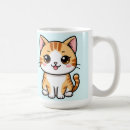 Search for cute orange tabby cats mugs Cartoon