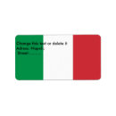 Search for italy return address labels Flag of italy