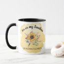 Search for sunflower grandma mugs Grandmother