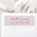 Search for light pink return address labels Contemporary