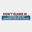 Search for celebrity bumper stickers Funny