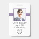 Search for purple id badges Company