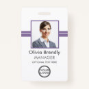 Search for purple id badges Company