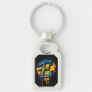 Search for bold name key rings Initial