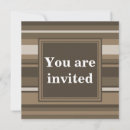 Search for brown stripe invitations Retro