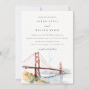 Search for golden gate bridge wedding invitations Watercolor