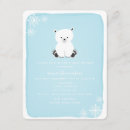 Search for polar bear baby boy shower invitations Animal