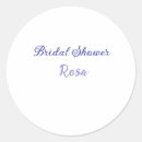 Search for purple name stickers Bridal shower