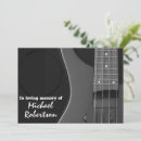 Search for electric guitar invitations Black and white