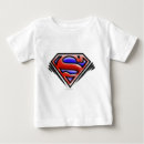 Search for superman baby shirts S shield