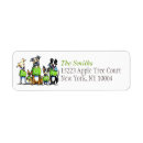 Search for rescue dogs return address labels Cute