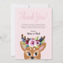 Search for deer thank you cards Pink