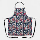 Search for retro red aprons Blue