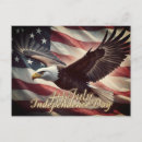 Search for american flag bald eagle postcards 4th of july