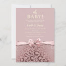 Search for pink leopard baby shower invitations Wild