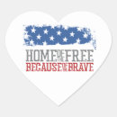 Search for because of the brave stickers Usa