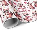 Search for racoon wrapping paper Cute animals