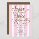Search for sugar and spice baby shower invitations Brown