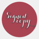 Search for writers stickers Signed