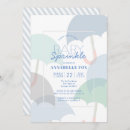 Search for umbrella baby boy shower invitations Blue