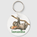 Search for funny sloth key rings Watercolor