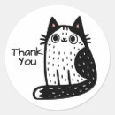 Search for black and white cartoon stickers Thank you