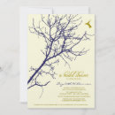 Search for bridal silhouette invitations Navy blue
