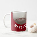 Search for name baseball mugs Red