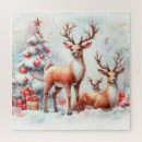 Search for reindeer puzzles Illustration