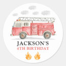Search for fire alarm stickers Fire truck birthday