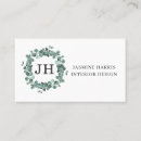 Search for eucalyptus business cards Interior designer