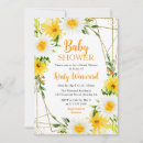 Search for gold frame baby shower invitations Yellow