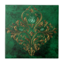 Search for emerald gold tiles Vintage