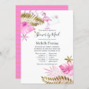 Search for flamingo bridal shower invitations Pink