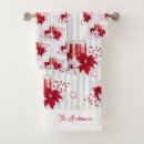 Search for red white christmas bath towels Festive