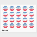 Search for patriotic round stickers Politics