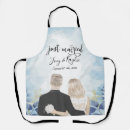 Search for just married aprons Bride and groom
