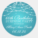 Search for surprise birthday stickers 60th