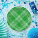 Search for green plaid pattern plates Check