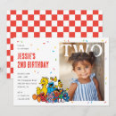 Search for sesame street 2nd birthday invitations Toddler birthday celebration