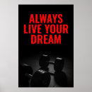 Search for live the dream posters For her