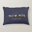 Search for just married couple cushions First christmas married
