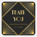 Search for roaring 20s stickers Black and gold