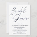Search for blue and white bridal shower invitations Modern